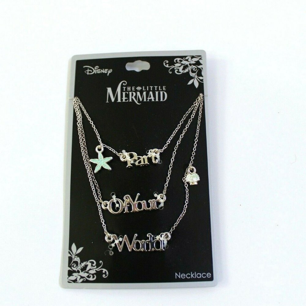 Disney The Little Mermaid Part of Your World 3 Tier Layer Necklace